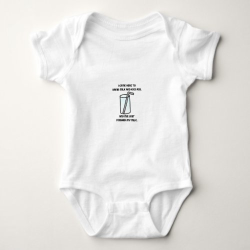 IT Crowd Drink Milk Baby Bodysuit