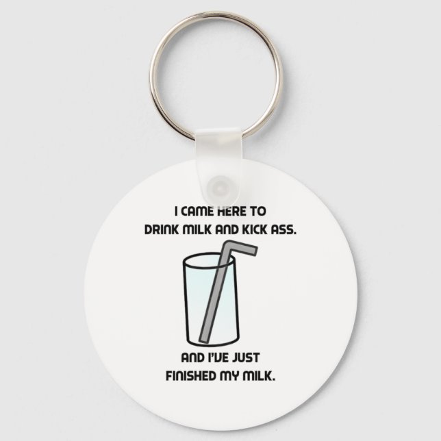 IT Crowd Drink Milk Keychain (Front)