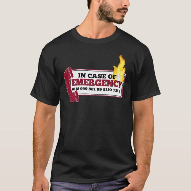 It Crowd Inspired - New Emergency Number - 0118 99 T-Shirt (Front)