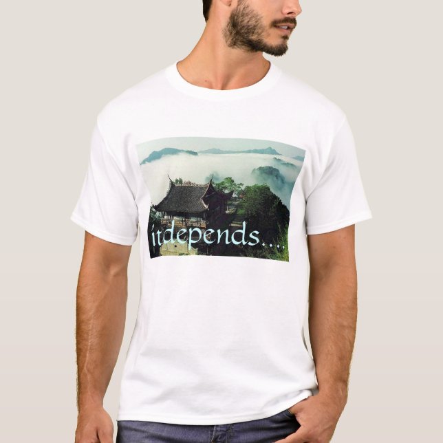 it depends T-Shirt (Front)