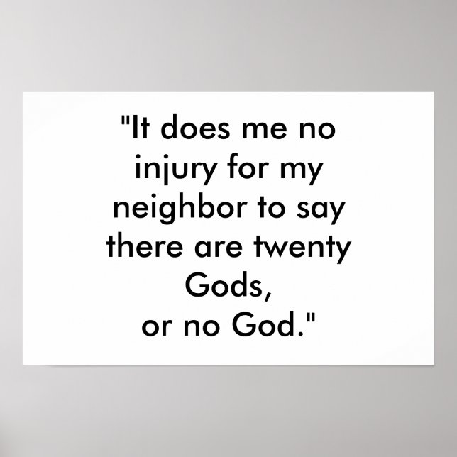 "It does me no injury Poster (Front)