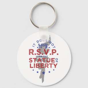It Does Not Say RSVP on the Statue of Liberty Keychain