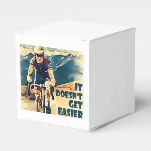 It Doesnt Get Easier Cycling Favor Boxes