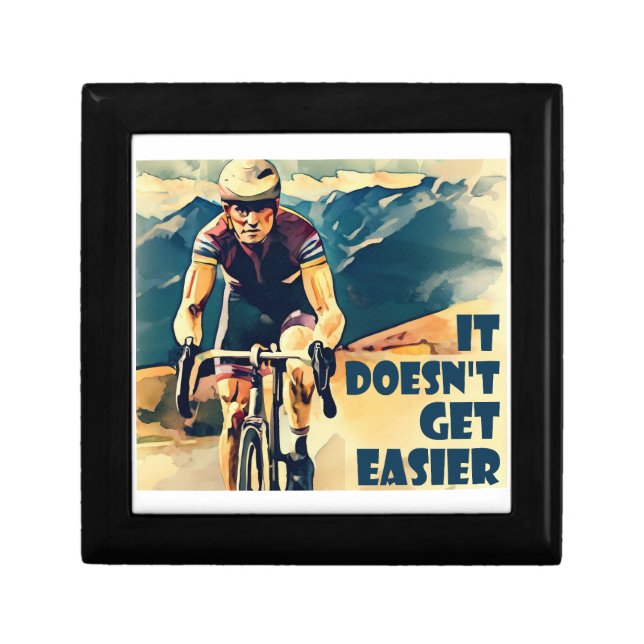 It Doesn't Get Easier Cycling Gift Box (Front)