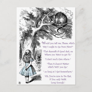 It Doesn't Matter Which Way You Go Postcard