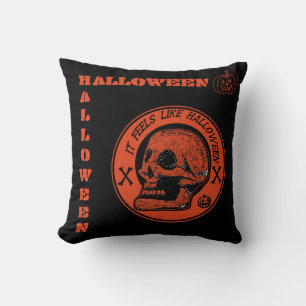It Feels Like Halloween Throw Pillow