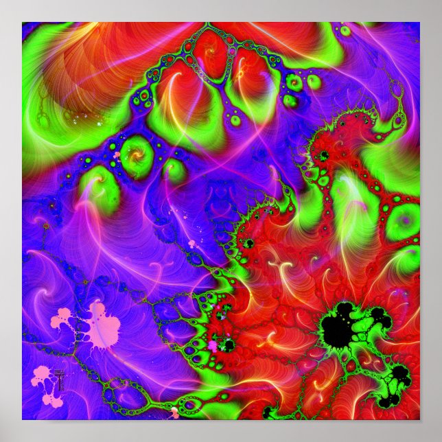 It Flows Through (12 x 12) Art Print Poster (Front)