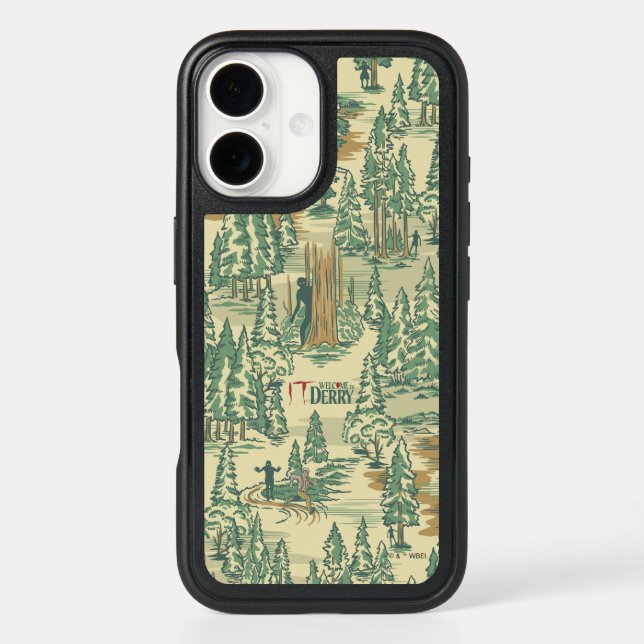 IT Forest Fishing Pattern Otterbox iPhone Case (Back)