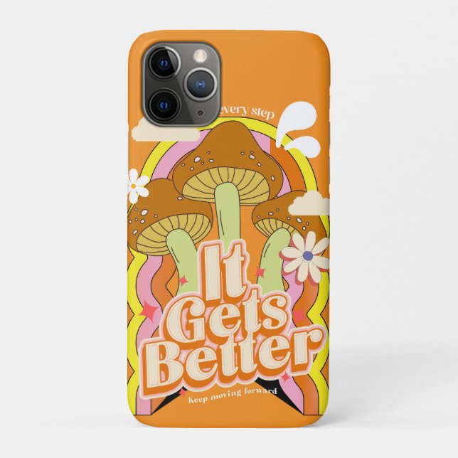 It Gets Better | Good Vibes & Groovy Feels Retro C Case-Mate iPhone Case (Back)