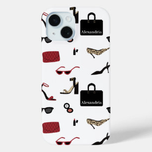 It Girl Personalized Handbags and Shoes iPhone 15 Case