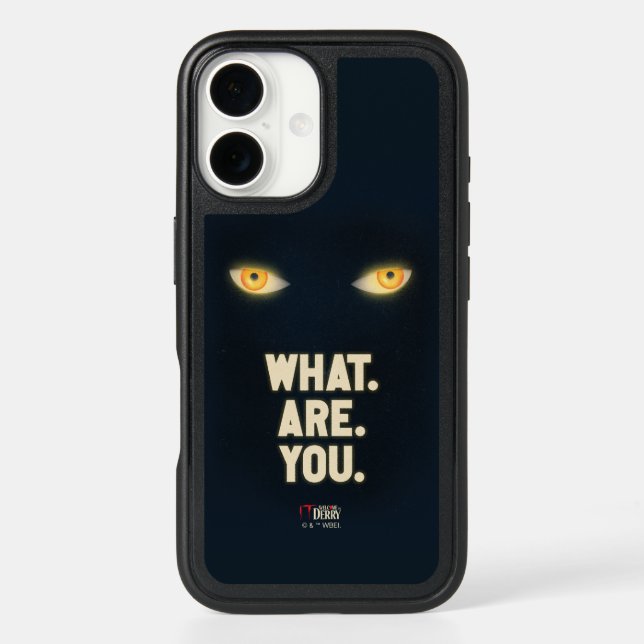 IT Glowing Eyes "What.Are.You." Otterbox iPhone Case (Back)