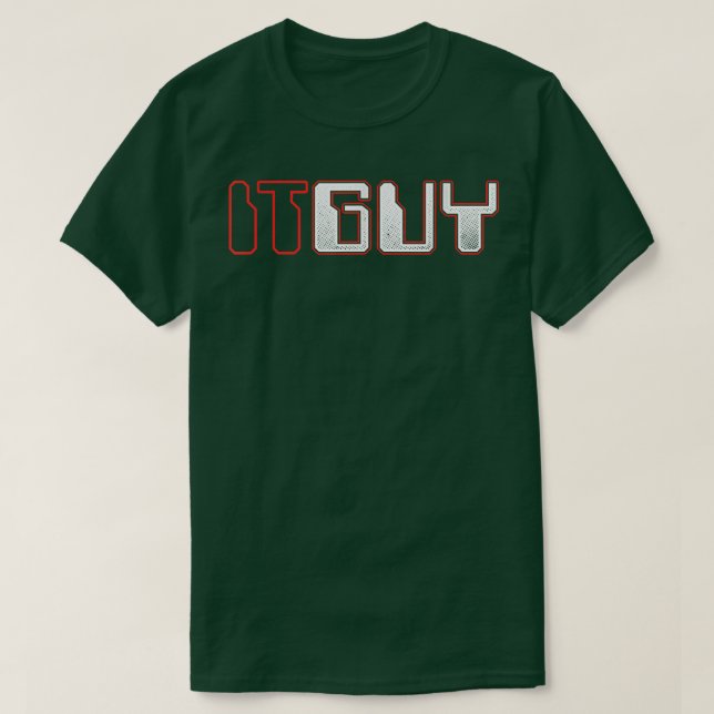 IT Guy Programmer Tech Support Developer Coder Ner T-Shirt (Design Front)