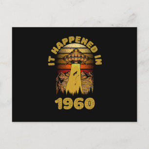 It Happened In 1960 UFO Alien Postcard