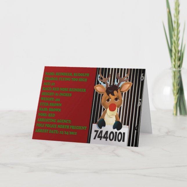 "It Happens in the Best of Families!" Humorous Holiday Card (Front)