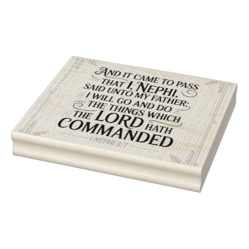 It Has Come to Pass Rubber Stamp