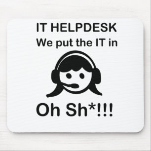 IT Helpdesk Mouse Pad