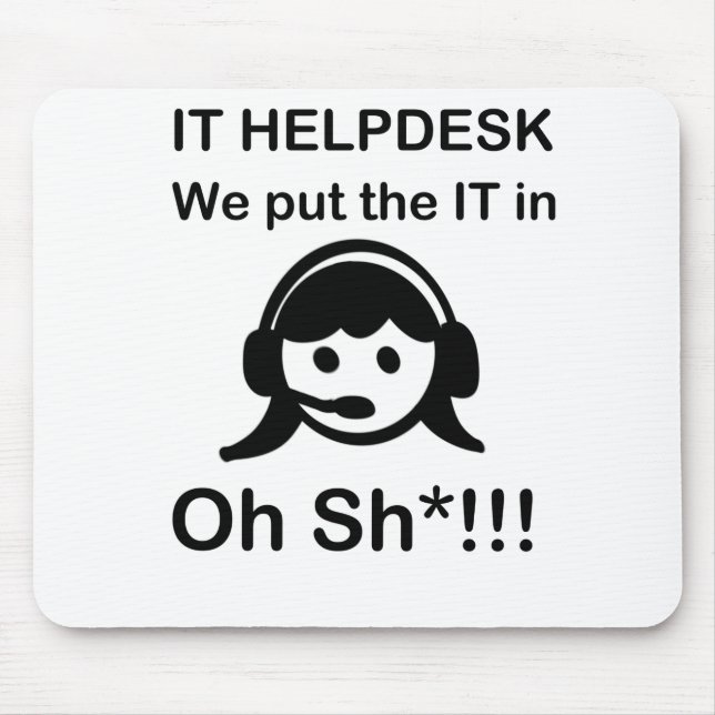 IT Helpdesk Mouse Pad (Front)