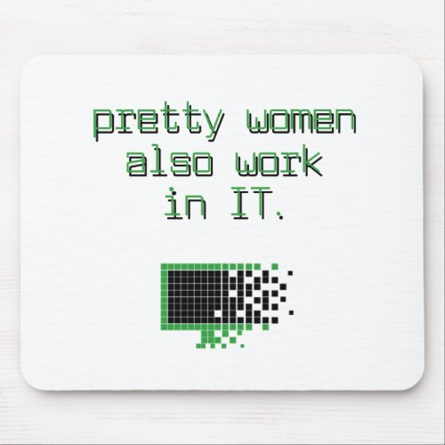 IT informatic mouse pad for girl 