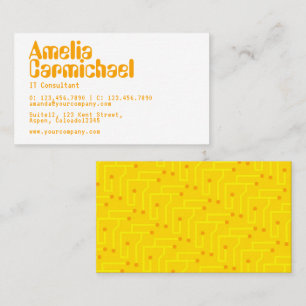 IT Information Technology Consultant Business Card