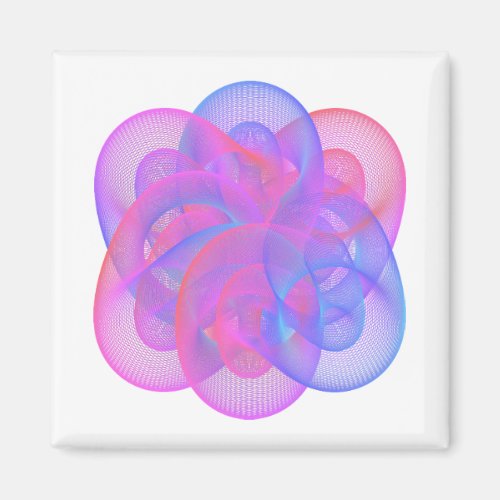 It is a beautiful geometric figure. magnet