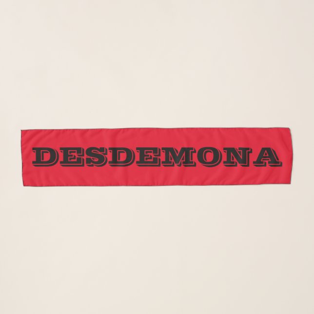 "IT IS ALL ABOUT ME" Long Chiffon Scarf (Front (Horizontal))