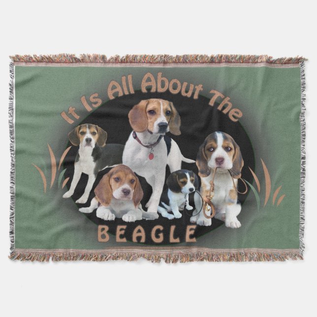 It is All About The Beagle Blanket (Front)