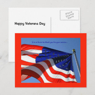 It is an honor ... Veterans Day Postcard