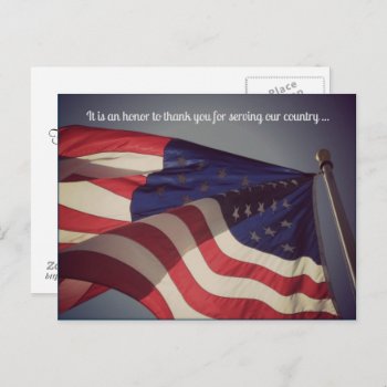 It Is An Honor ... Veterans Day Postcard by ForEverProud at Zazzle