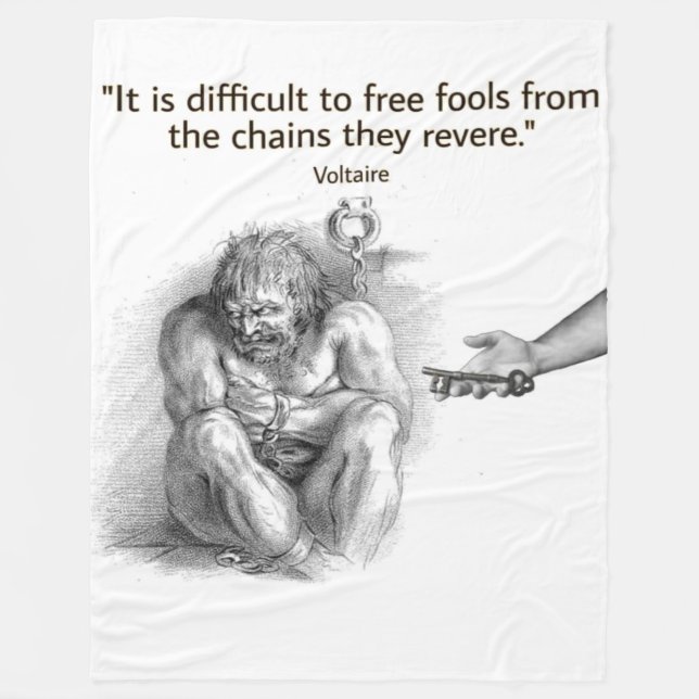 IT IS DIFFICULT TO FREE FOOLS FLEECE BLANKET (Front)