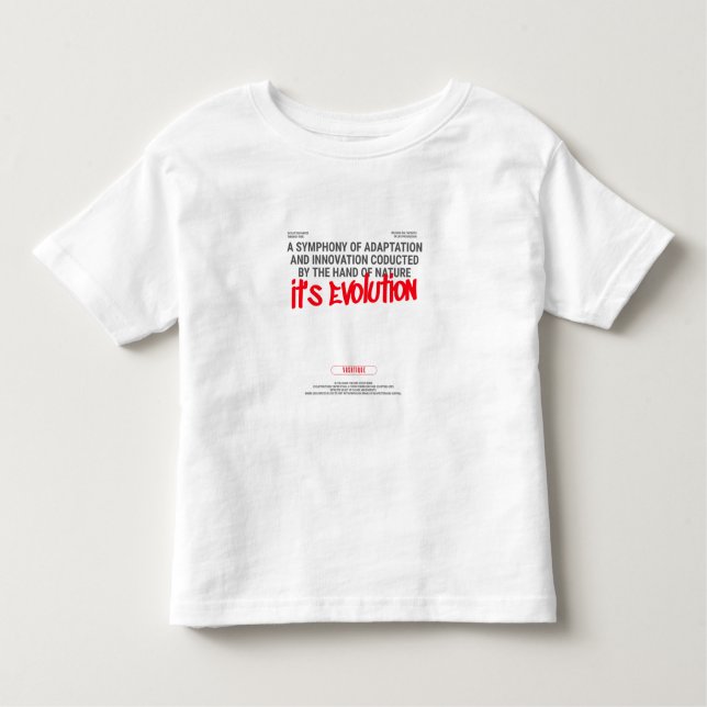 It is Evolution Toddler T-shirt (Front)