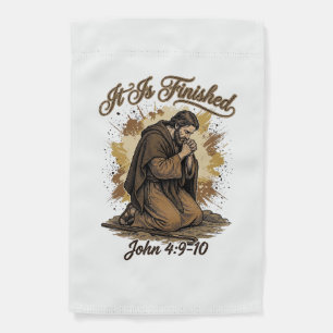 It Is Finished Bible Verse Vintage Christian Shirt Garden Flag