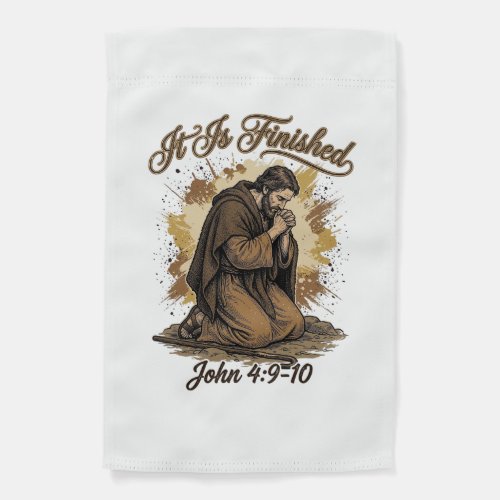 It Is Finished Bible Verse Vintage Christian Shirt Garden Flag
