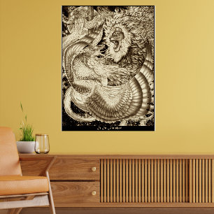 IT IS FINISHED - Lion Of Judah Vs. Winged Serpent Poster
