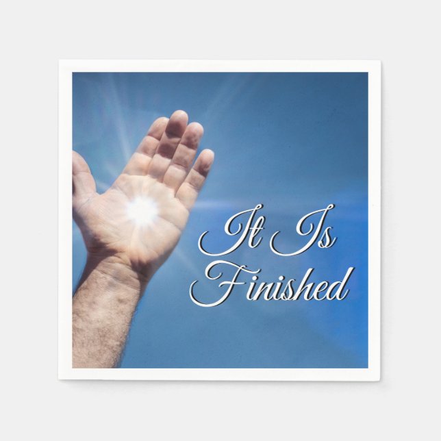 It Is Finished Napkins (Front)