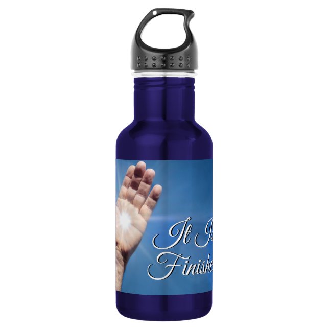 It Is Finished Stainless Steel Water Bottle (Front)