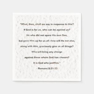 It Is God Who Justifies Christian Napkins