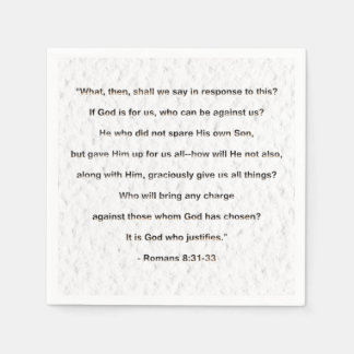 It Is God Who Justifies Christian Napkins