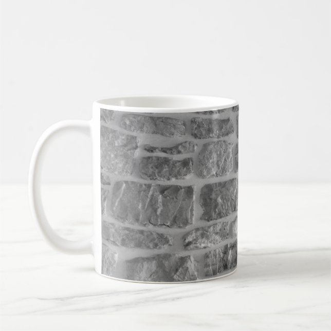 It is horizontal stone rough wall pattern backgrou coffee mug (Left)