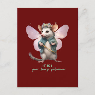 it is I your fairy godpossum Postcard