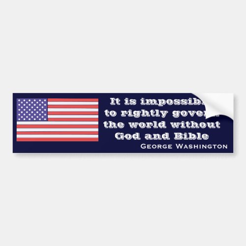 It is impossible to rightly govern the world witho bumper sticker