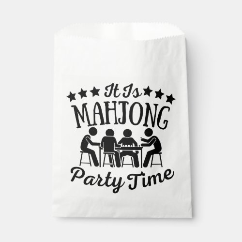 It is mahjong party time  Funny mahjong Favor Bag
