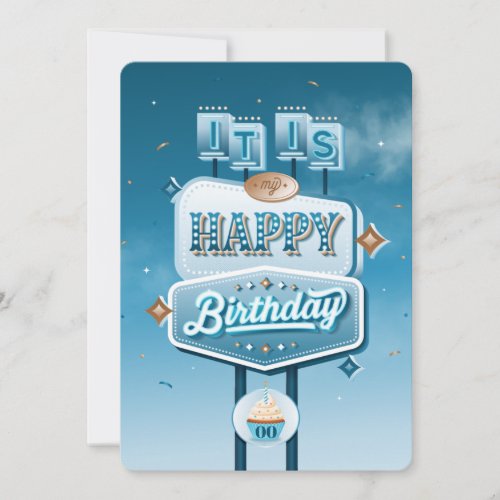 It is My Happy Birthday Flat Party Invitations