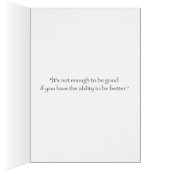 "It is Not Enough to Be Good...." Cooper's Hawk Cards (Inside (Right))
