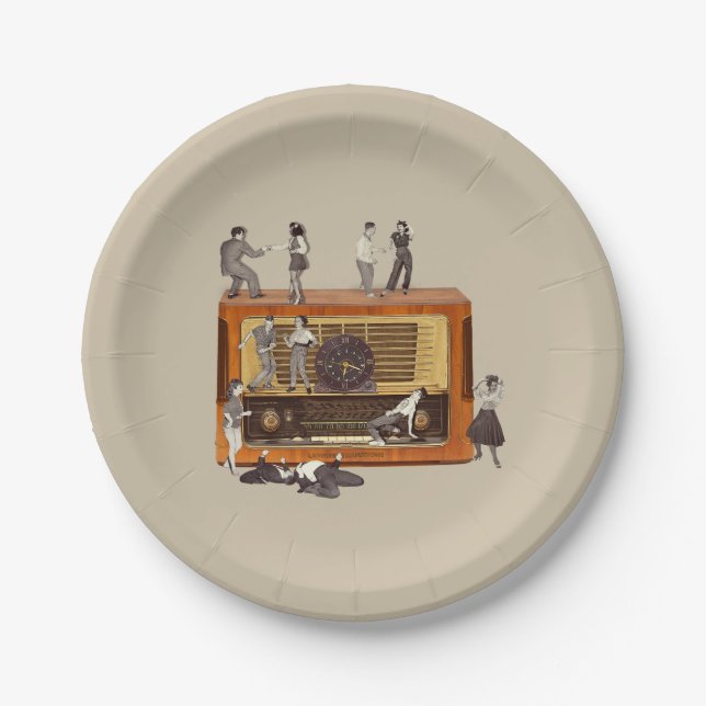 It is only Rock & Roll Paper Plates (Front)