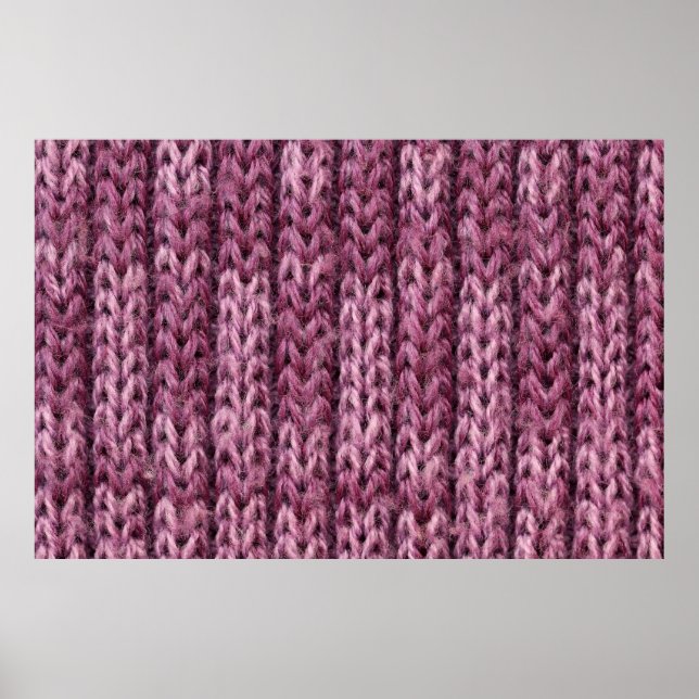 It is Purple knitting texture for pattern and back Poster (Front)