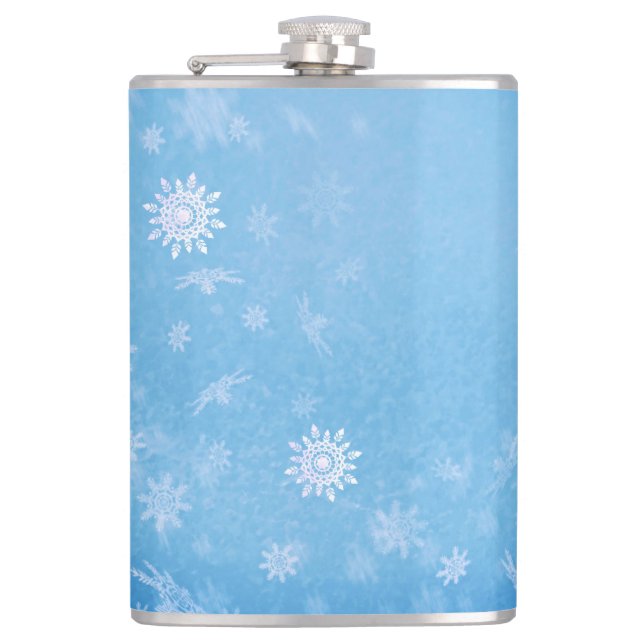 It Is Snowing  Flask (Front)