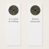 It is solved by walking. (Front & Back)