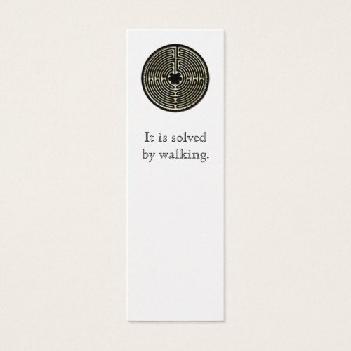 It is solved by walking. business card template