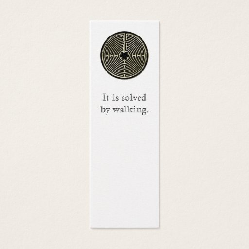 Customizable It is solved by walking. business card template