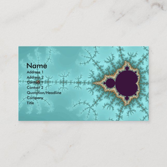 It is spreading - Fractal Business Card (Front)